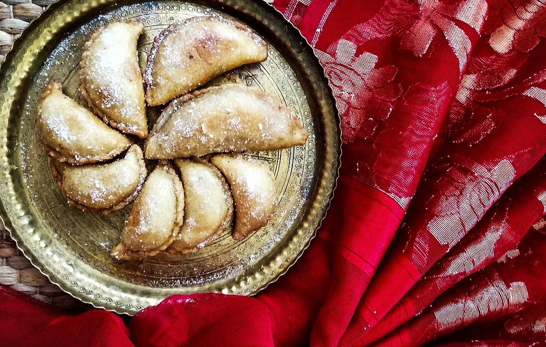 Garijelu, sweet crescent dumplings with a coconut-jaggery filling, a Telangana festive sweet