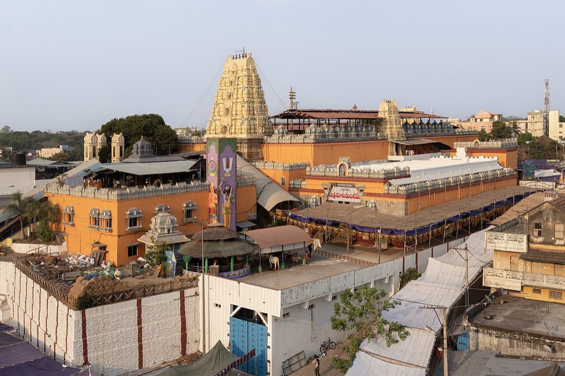 The Sri Sita Ramachandraswamy temple complex at Bhadrachalam, on the Godavari, Telangana