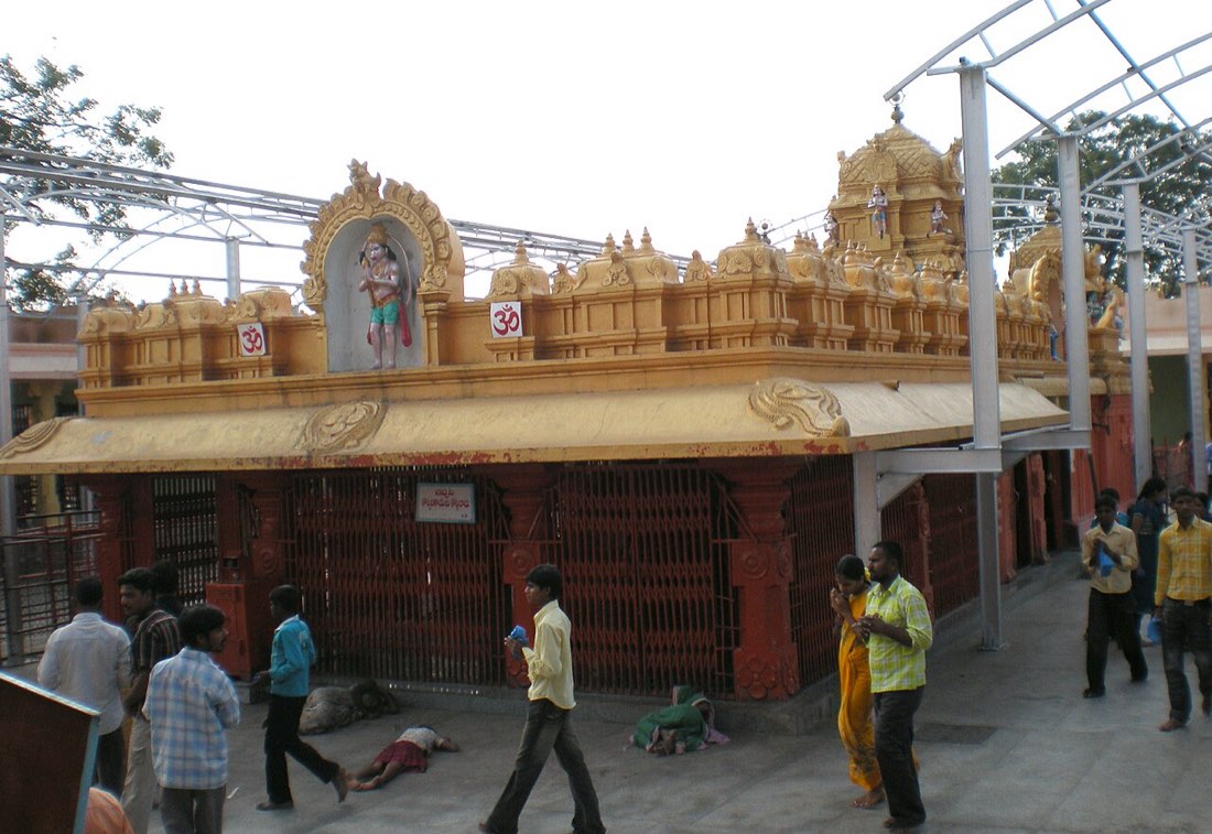 The Anjaneya Swamy temple at Kondagattu, set in a forested valley near Jagtial, Telangana